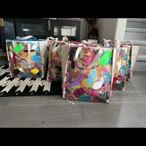 Kara Ross x Donald Collab Painted Tote Bag